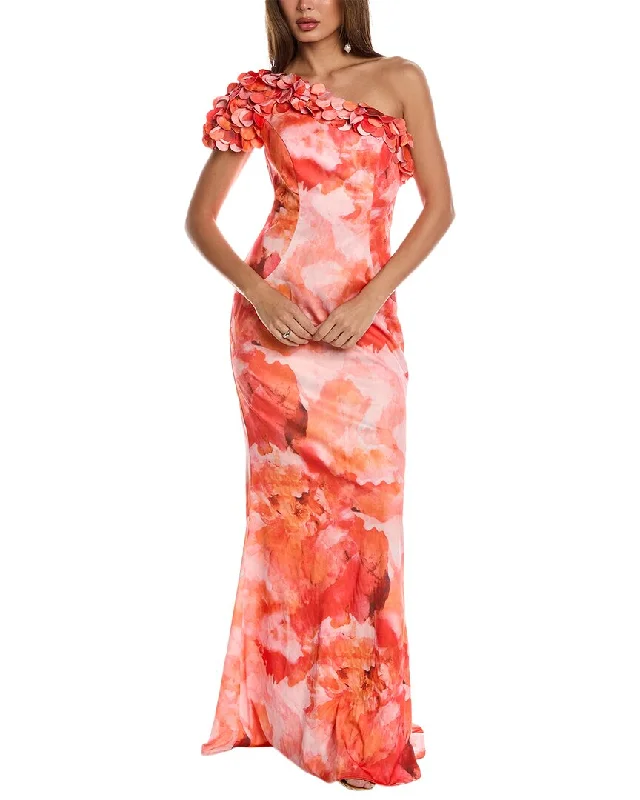Party dress that is show-stopping -Rene Ruiz One-Shoulder Gown