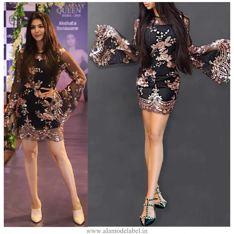 Dress for party attractive style -Rome Sequined Dress