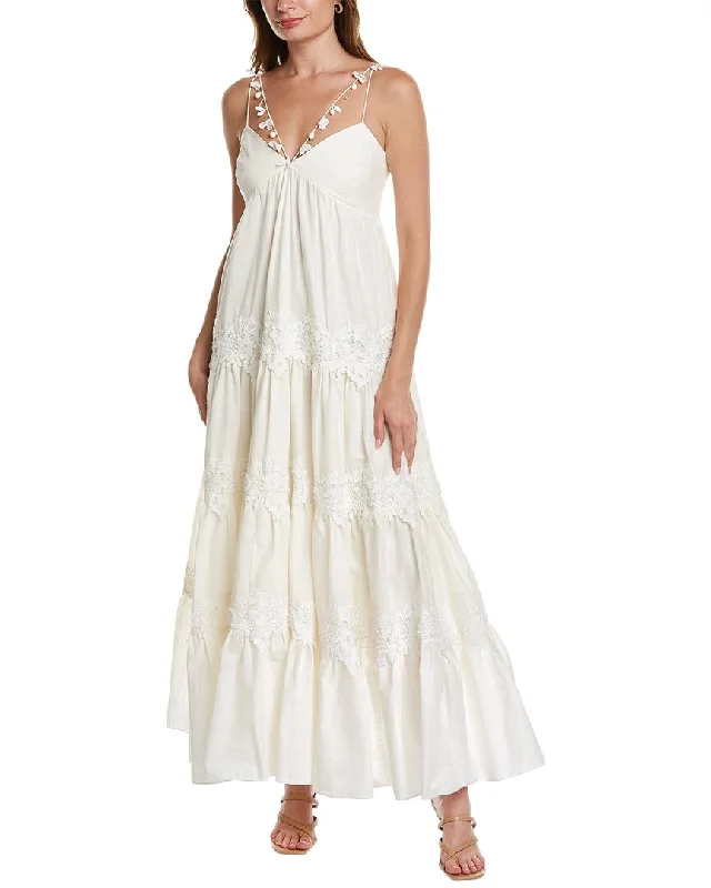 Party dress with lace accents -Sachin & Babi Pippa Gown