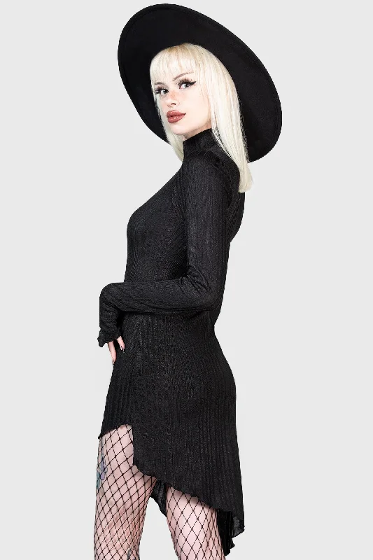 Party dress inspired by vintage -Stone Heart Asymmetric Dress