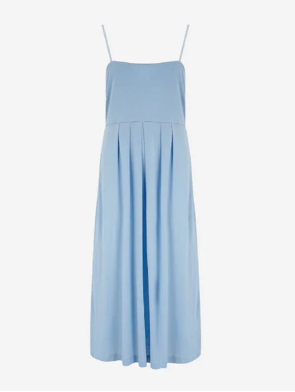 evening dress for networking galas-Day & Night Lenzing Vegan  Dress | Powder Blue