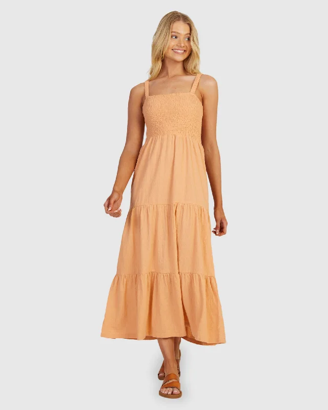 Party dress with tights -Womens Sunnier Shores Solid Dress