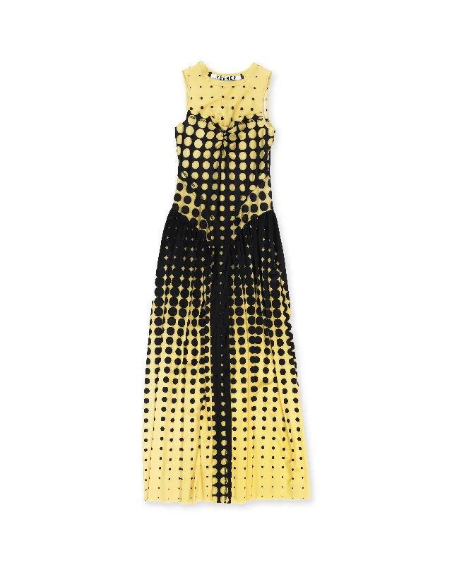 Party dress for a garden party -Swim Gown - Yellow / Black