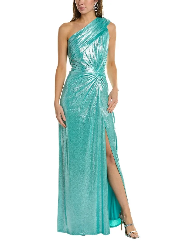 Dress for party fashionable style -Tadashi Shoji One-Shoulder Gown