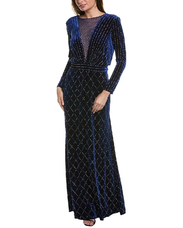 Party dress that is comfortable -Tadashi Shoji Velvet Gown