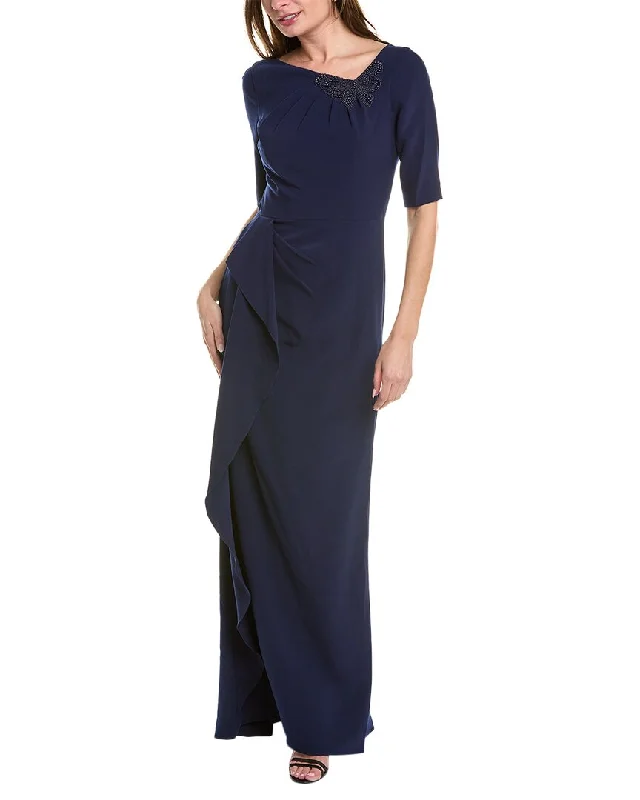 Party dress on sale near me -Teri Jon by Rickie Freeman Bead Embellished Gown