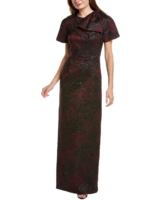 Party dress that makes you feel good -Teri Jon by Rickie Freeman Jacquard Gown