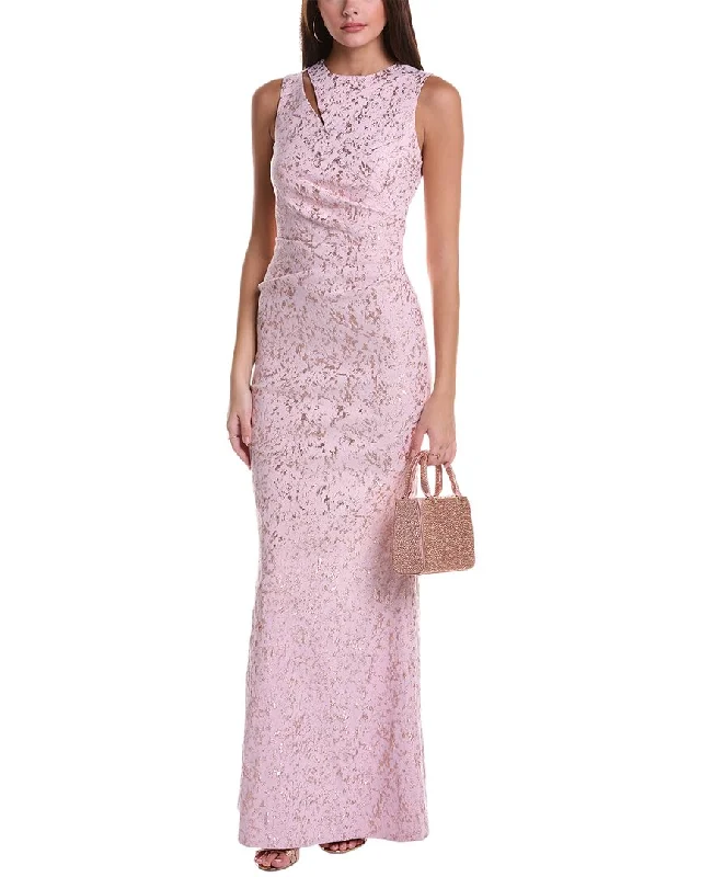 Party dress with a wow factor -Teri Jon by Rickie Freeman Jacquard Gown