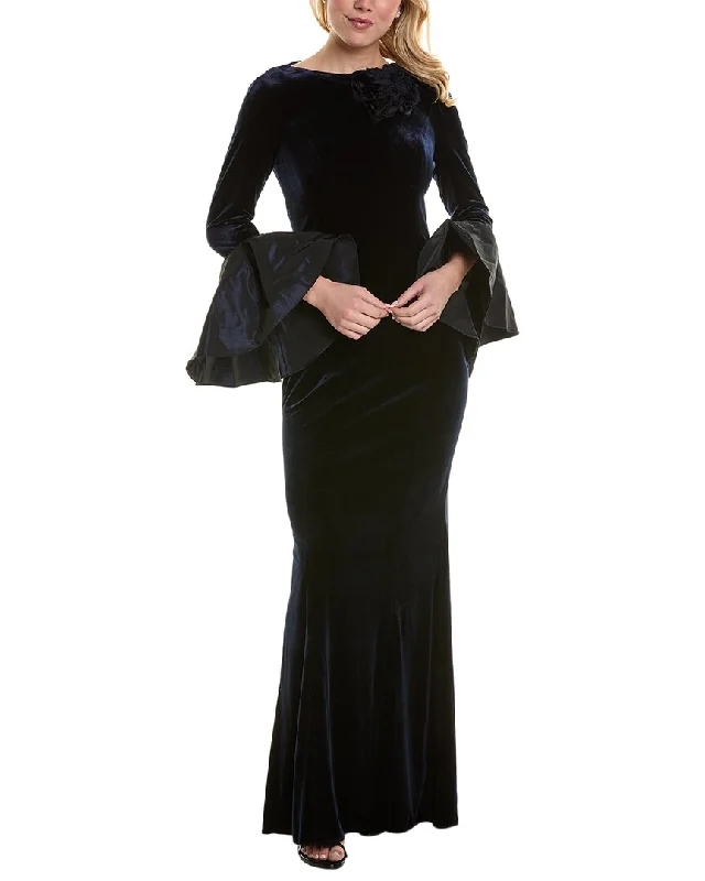 Party dress in jewel tones -Teri Jon by Rickie Freeman Velvet Gown