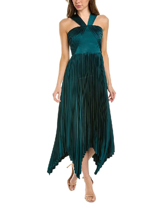 Dress for party sophisticated style -Theia Eleanora Handkerchief Gown
