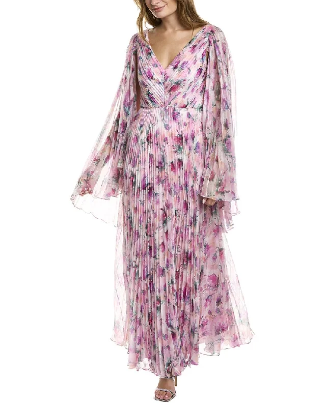 Party dress that suits your personality -Theia Melinda Pleated Gown