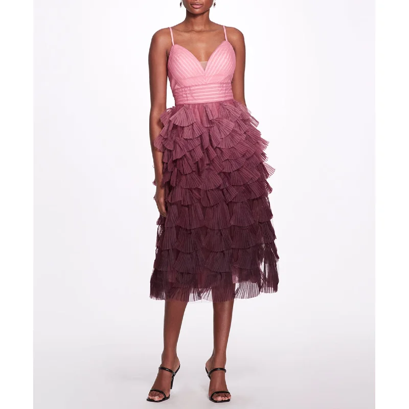 Party dress that enhances confidence -Tiered Ruffle Gown