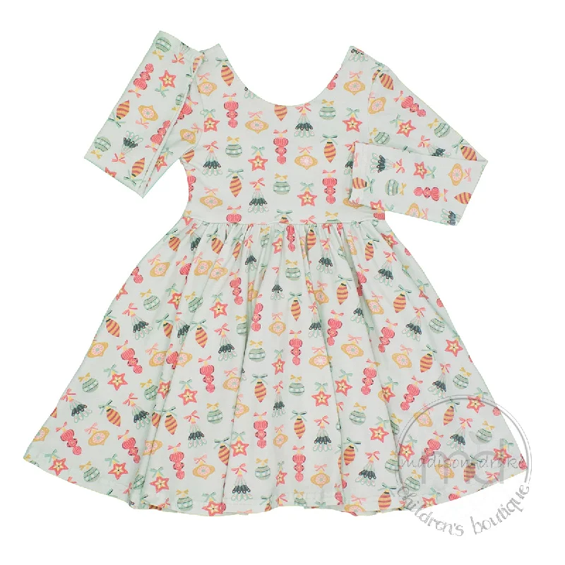 Party dress in velvet fabric -Christmas Ornaments Gwendolyn Dress