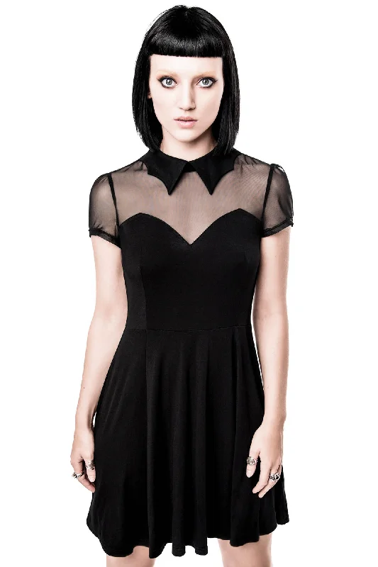 evening gowns for rooftop parties-Vampyra Night Creature Skater Dress [B] - Resurrect