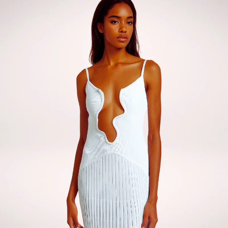 Party dress from a small business -WHITE SANDS MAXI