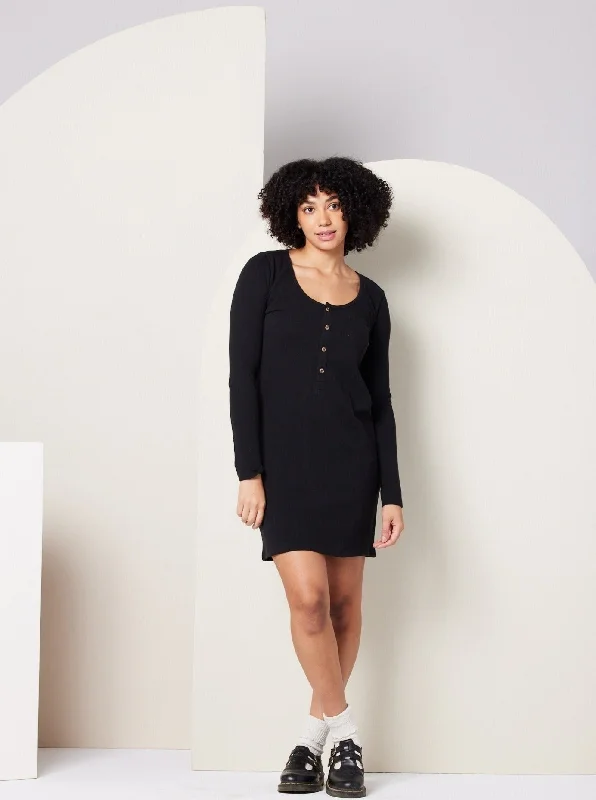 Party dress in handmade design -Aminah Dress - Black