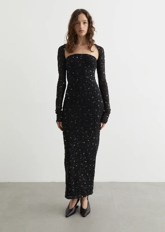 Party dress with a wow factor -Galaxy Dress And Shrug
