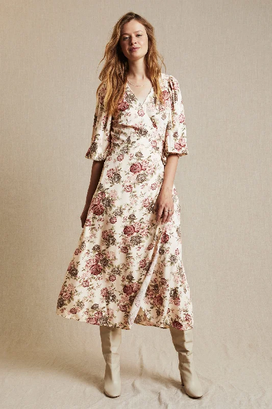 Party dress: outfit ideas -Womens floral side tie dress