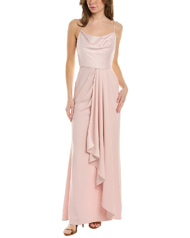 evening gowns with side gathers-Adrianna Papell Evening Gown