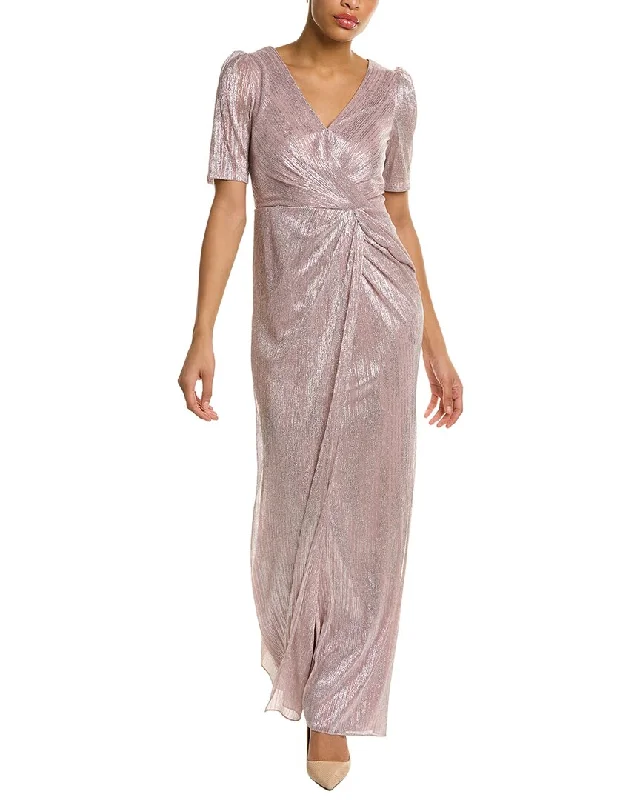 Party dress in original creation -Adrianna Papell Metallic Gown