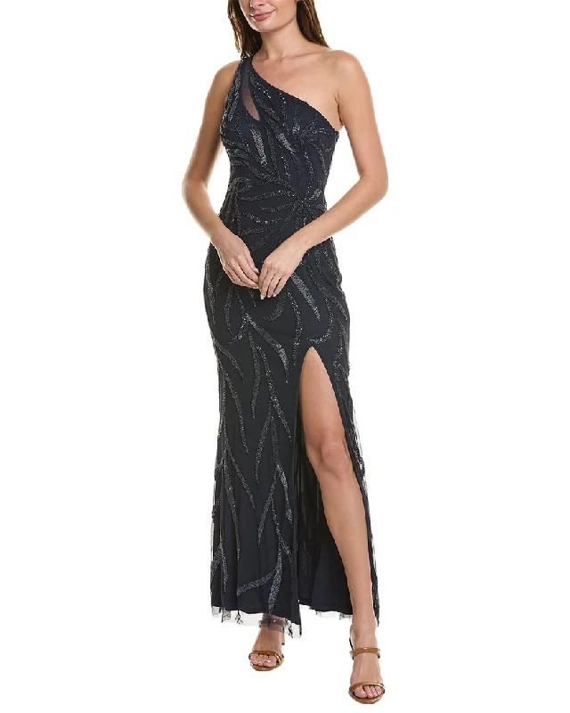 Party dress: how to feel confident -Aidan Mattox Fully Beaded Gown