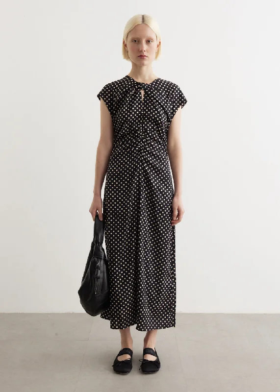 Party dress with a square neckline -Akeyla Dress