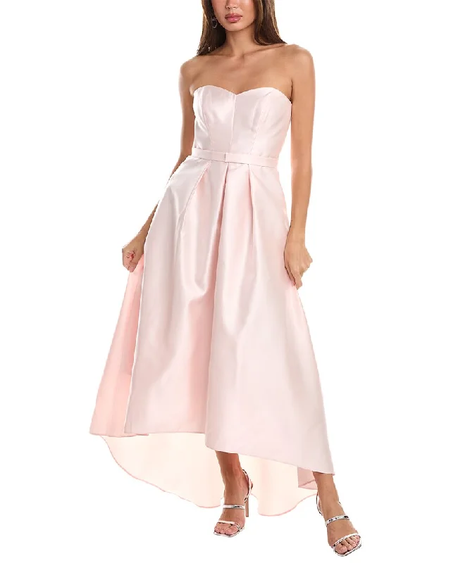 Party dress with a plunging neckline -Alfred Sung High-Low Gown