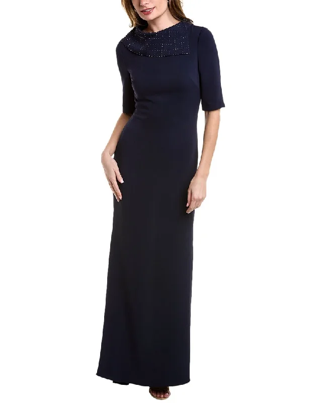 Party dress for dancing all night -Badgley Mischka Twinkle Collar Gown