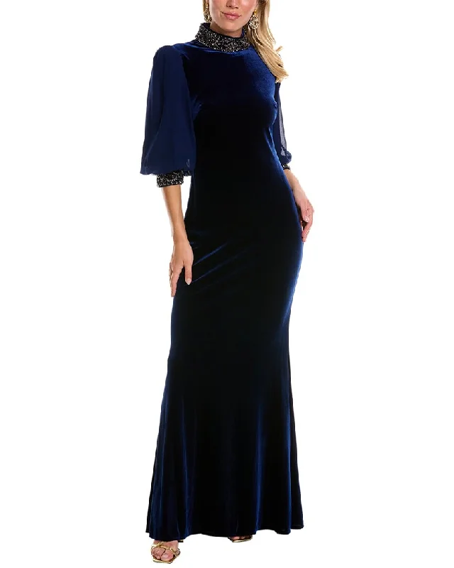 Party dress for a themed party -Badgley Mischka Velvet Gown