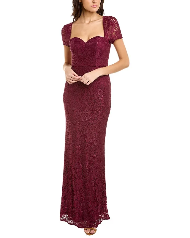 Party dress with a halter neckline -Black by Bariano Naomi Gown