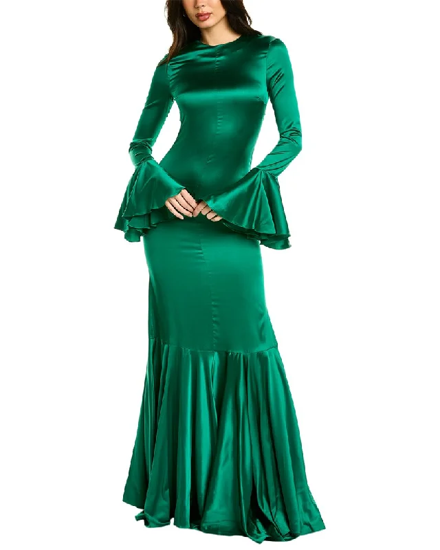 Party dress with hat -Caroline Constas Allonia Silk-Blend Gown