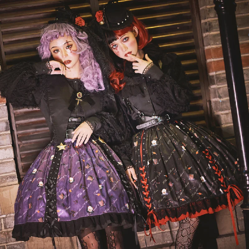 evening gowns with side zippers-Clown Revival Night スカート