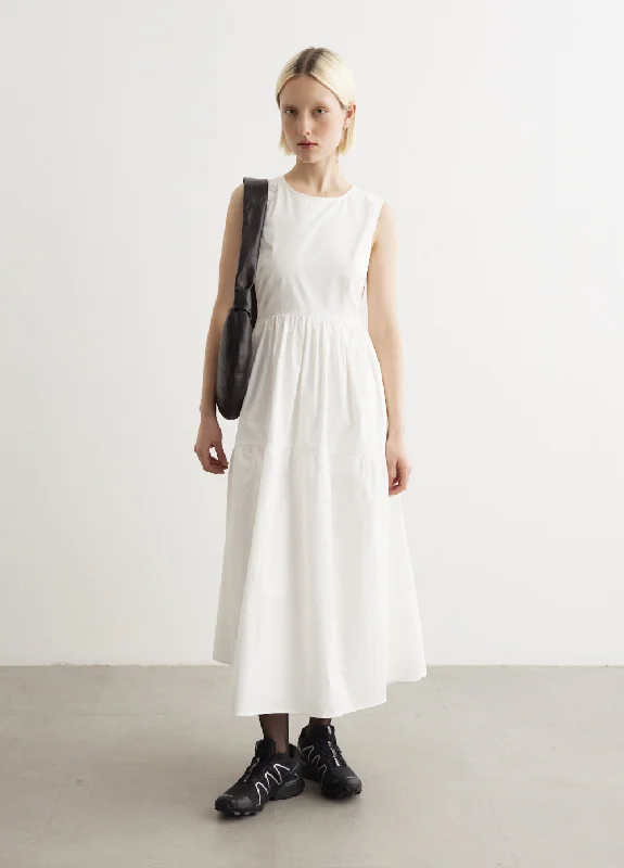 Party dress with scarf -Cypress Cotton Dress