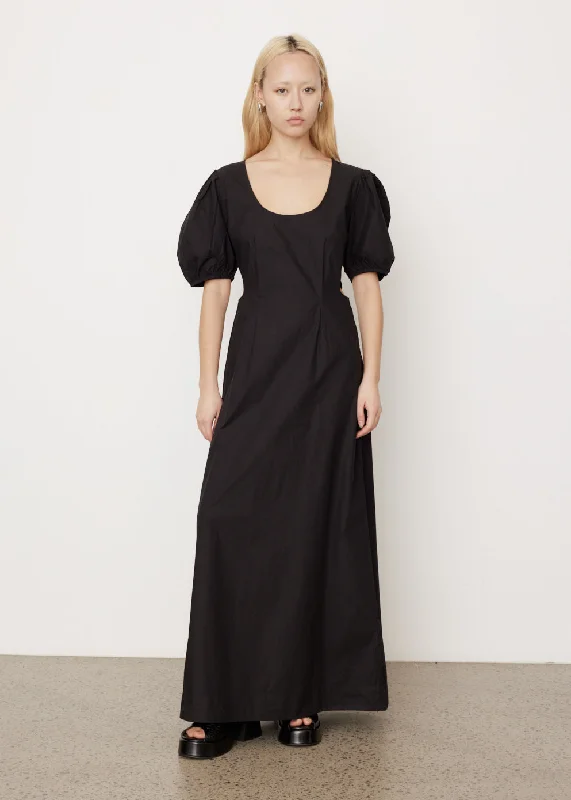 Party dress for an inverted triangle -Cotton Poplin Cutout Dress