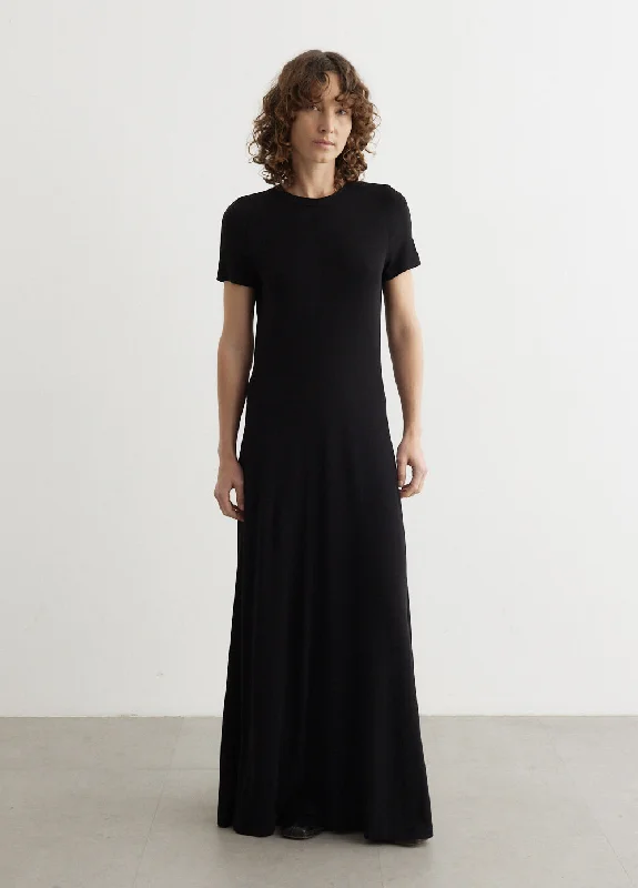 Party dress for a rectangle shape -Fluid Jersey Dress