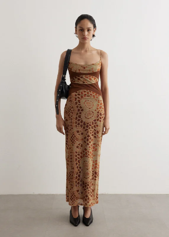 Party dress with geometric patterns -Gia Dress