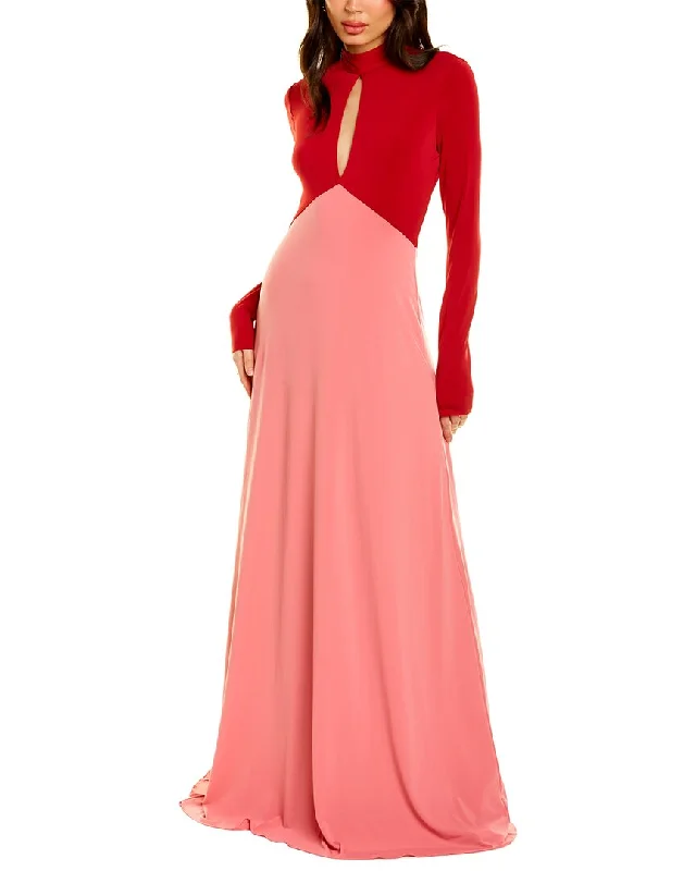 Party dress that is impressive -Halston Brin Jersey Gown