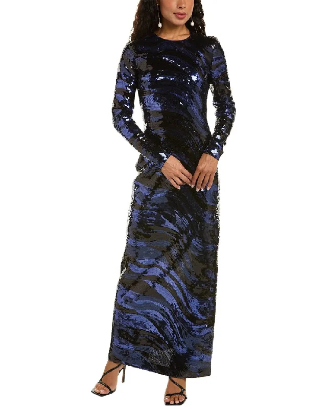 Party dress in luxury brand -Halston Whitney Gown