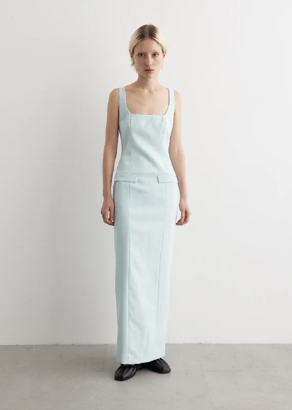 Party dress with a plunging neckline -Ivana Dress
