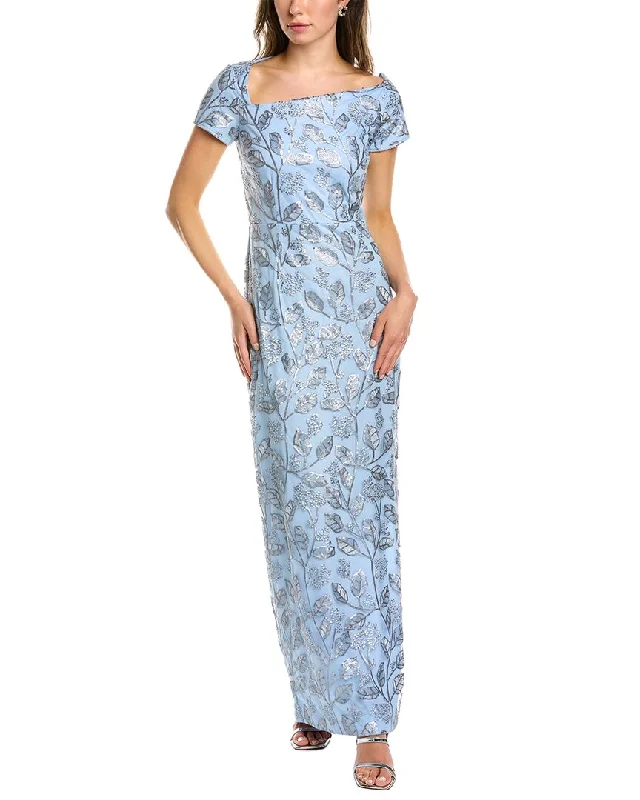 Dress for party attractive style -JS Collection Column Gown