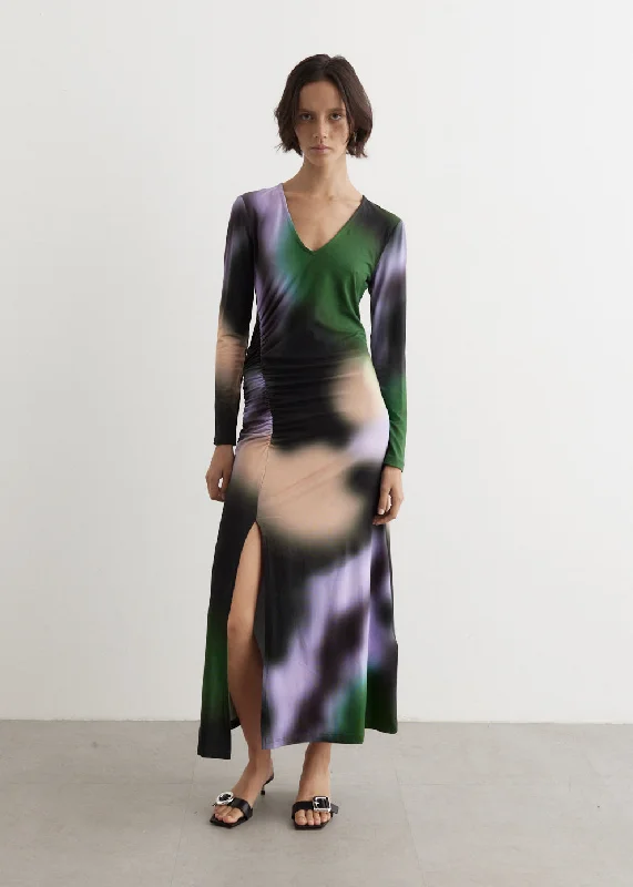 Party dress with animal print -Jua Dress