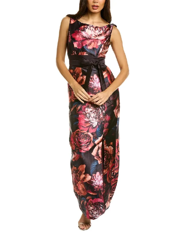 Dress for party maxi style -Kay Unger Carina Column Gown