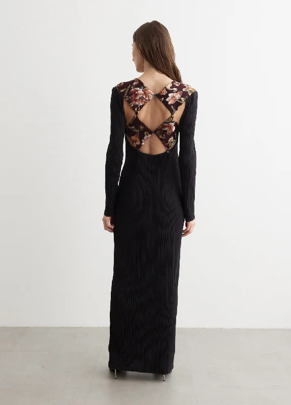 Dress for party maxi style -Lattice Dress