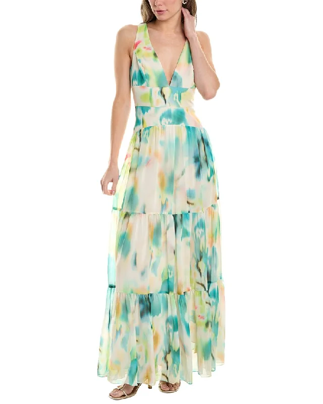 Party dress that is stunning -Liv Foster Chiffon Tiered Gown