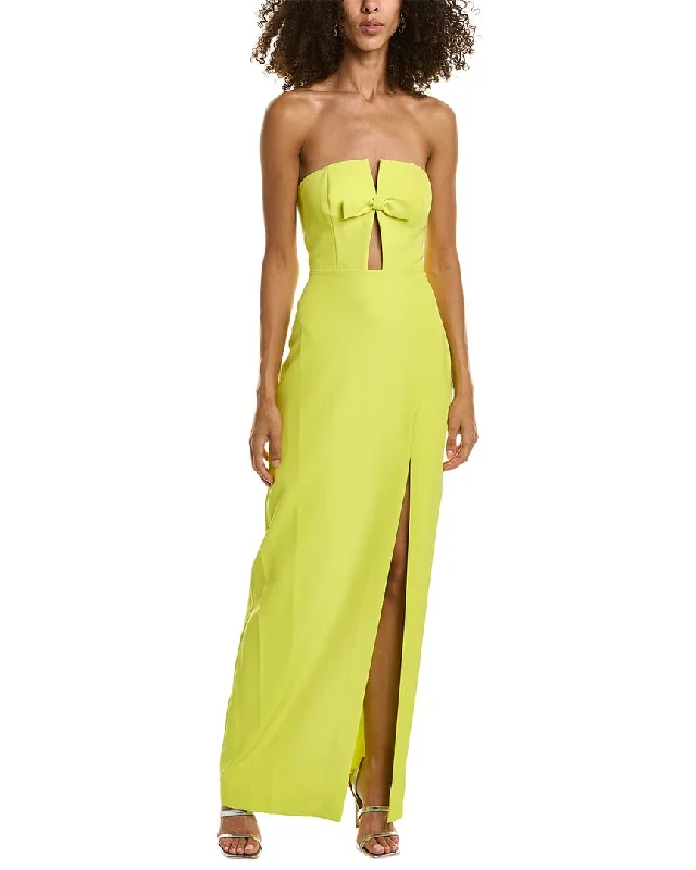 Party dress: what to wear -Liv Foster Crepe Column Gown