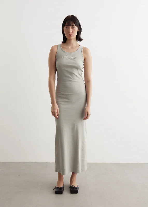 Party dress with stripes -Logo Jersey Dress
