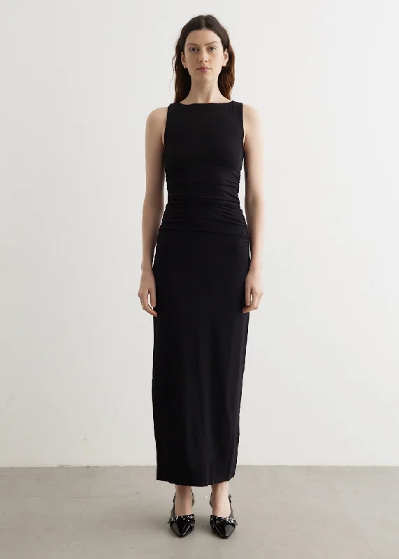 Party dress with cardigan -Luca Shirred Dress
