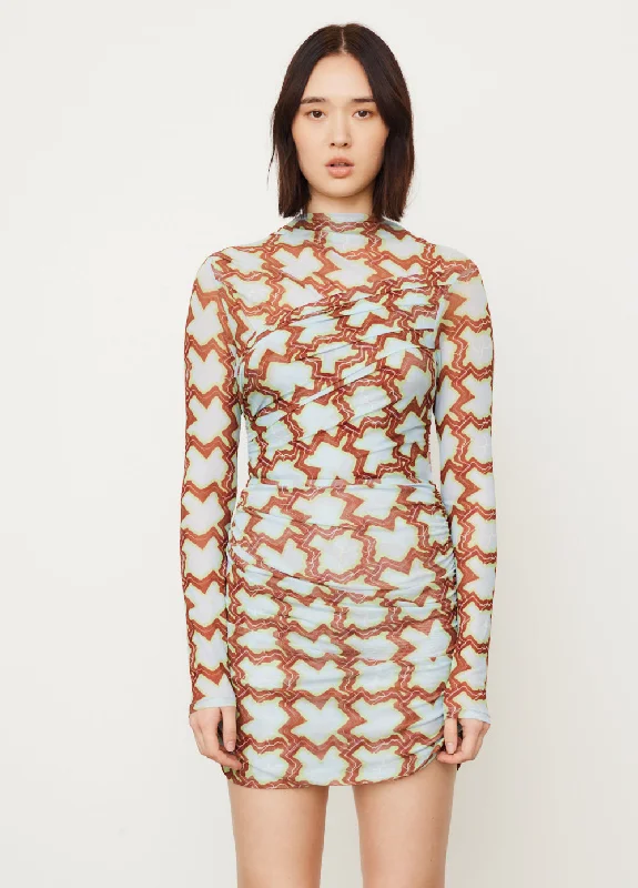 Dress for party cocktail attire -Lucinda Printed Dress