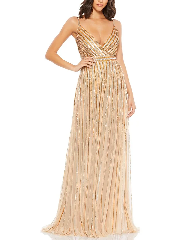 Party dress in red color -Mac Duggal Gown