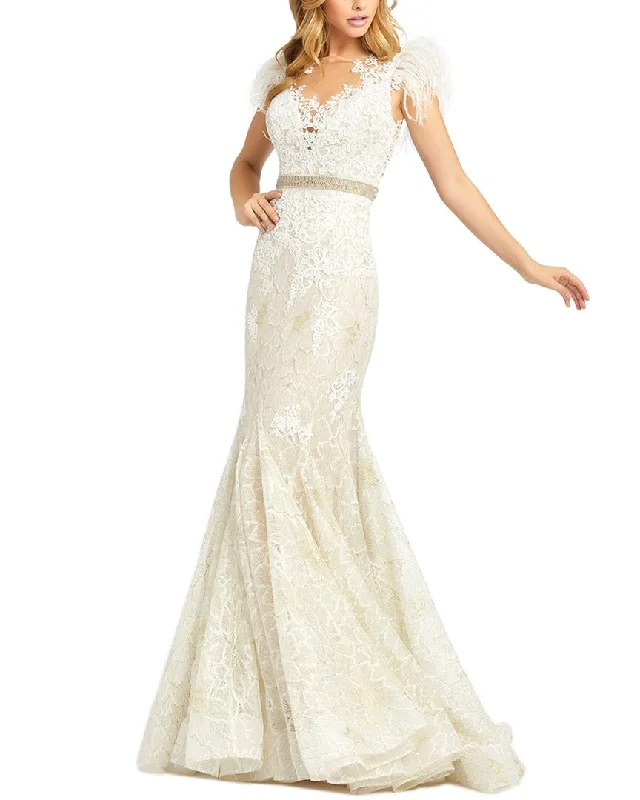 Party dress that looks expensive -Mac Duggal Trumpet Gown